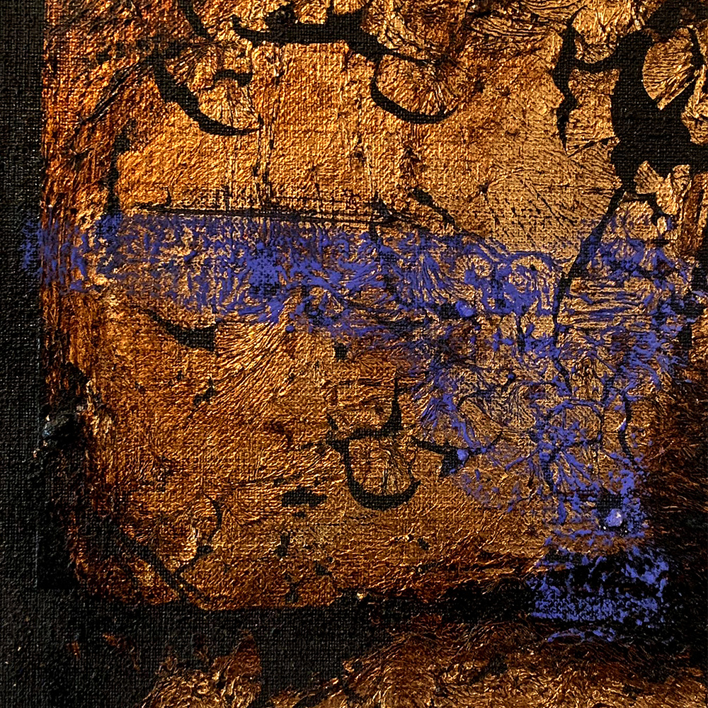 Mischtechnik auf Leinwand (Ausschnitt), Dorit Bearach Ausstellung „KEIN LEICHTES WASSER“ Mischtechnik auf Leinwand (Ausschnitt), Dorit Bearach Ausstellung „KEIN LEICHTES WASSER“